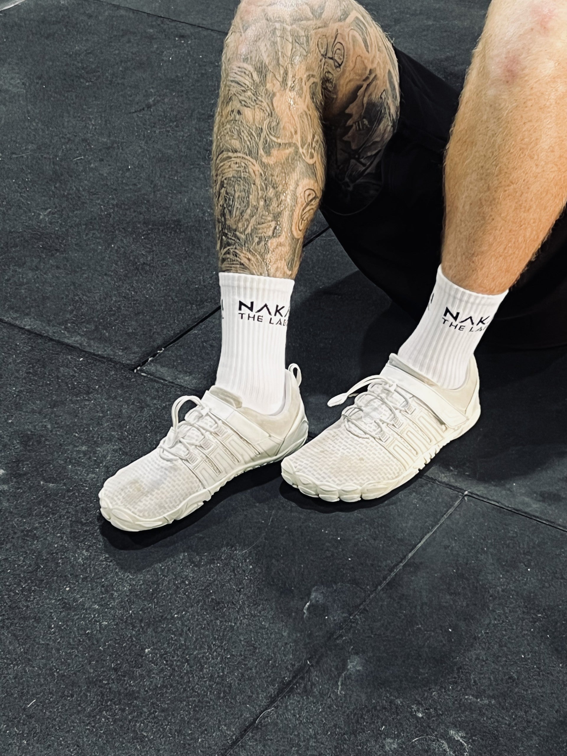 Nakai Crew Socks - White