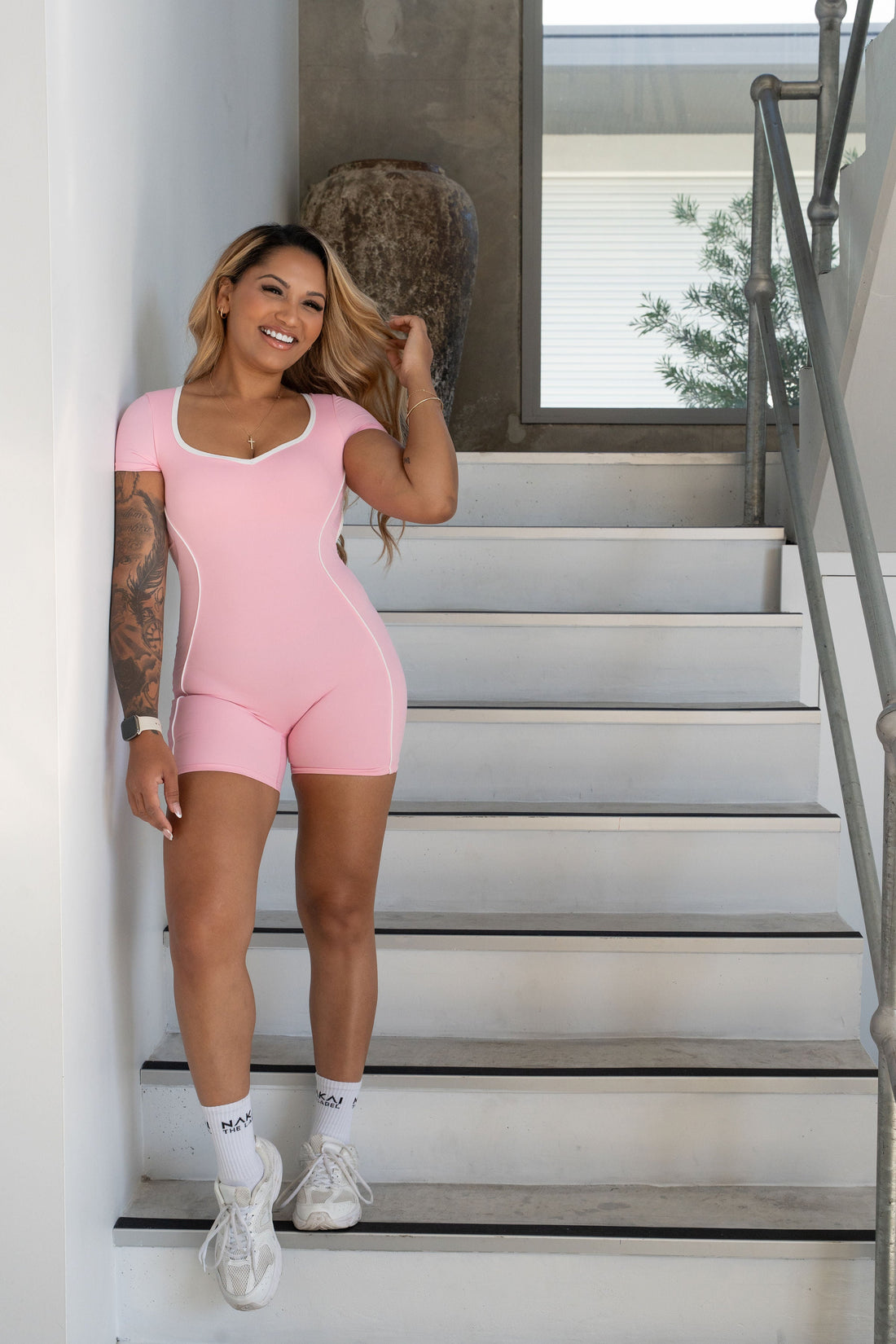 Eclipse Playsuit - Blush 