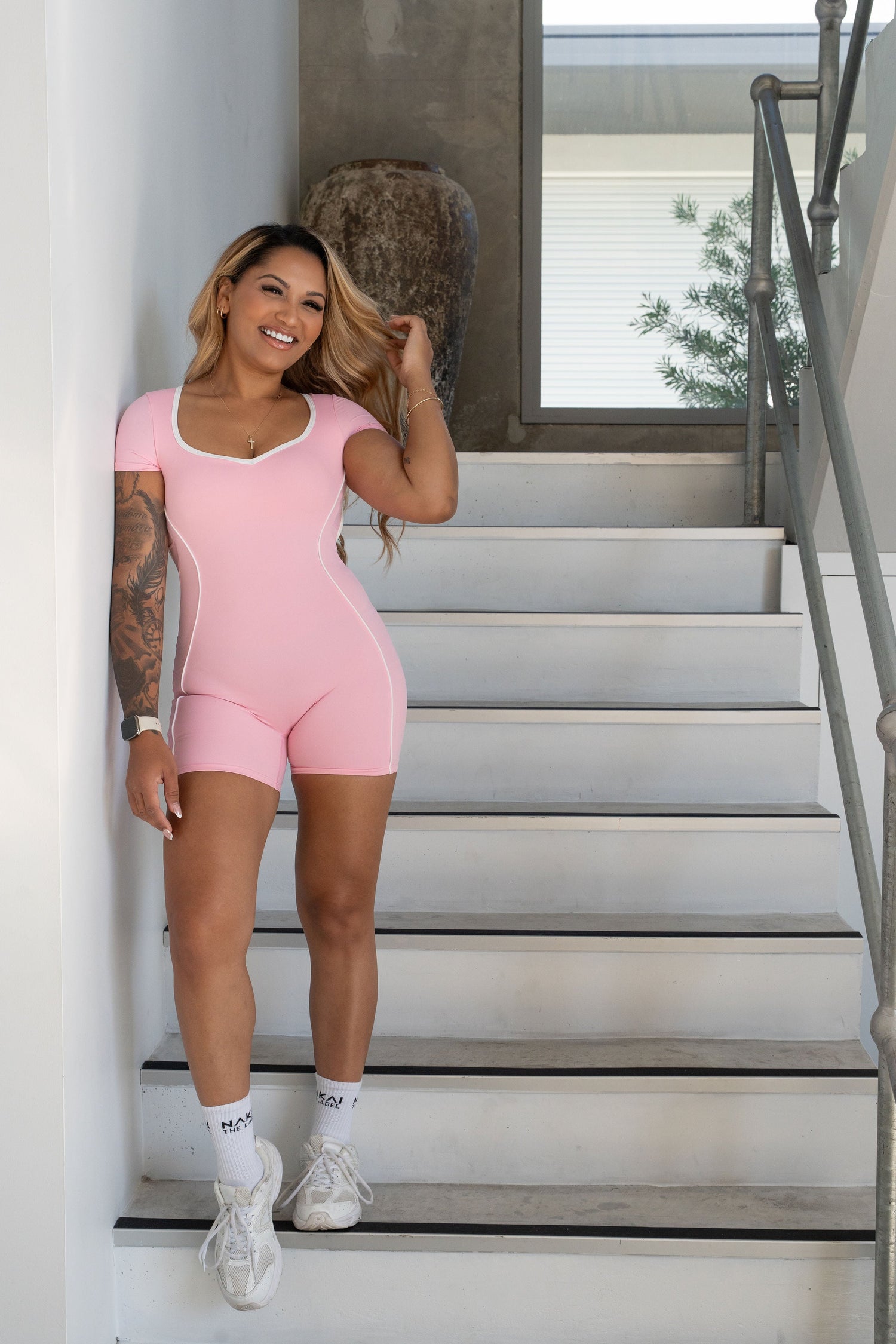 Eclipse Playsuit - Blush 