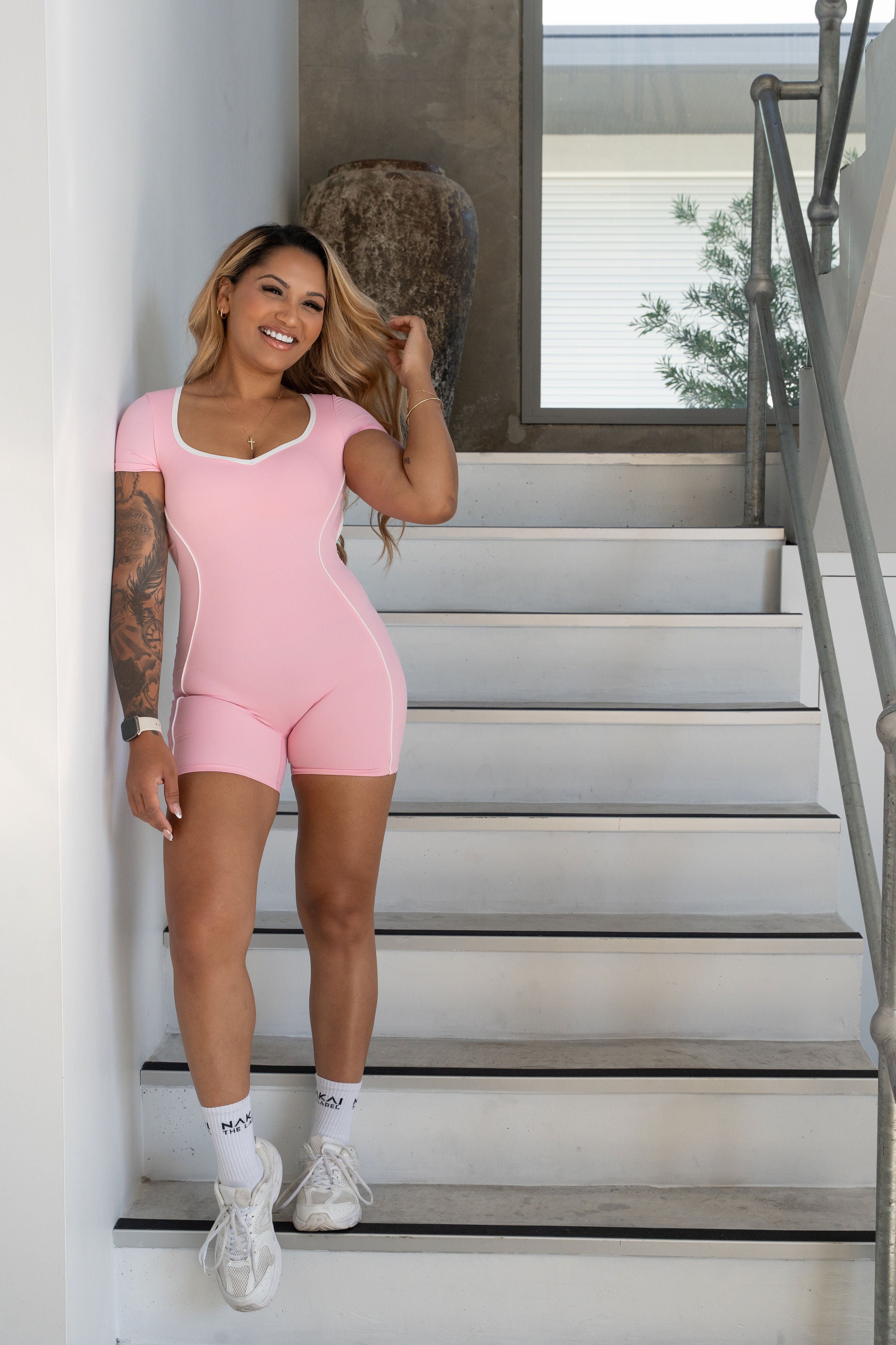 Eclipse Playsuit - Blush 
