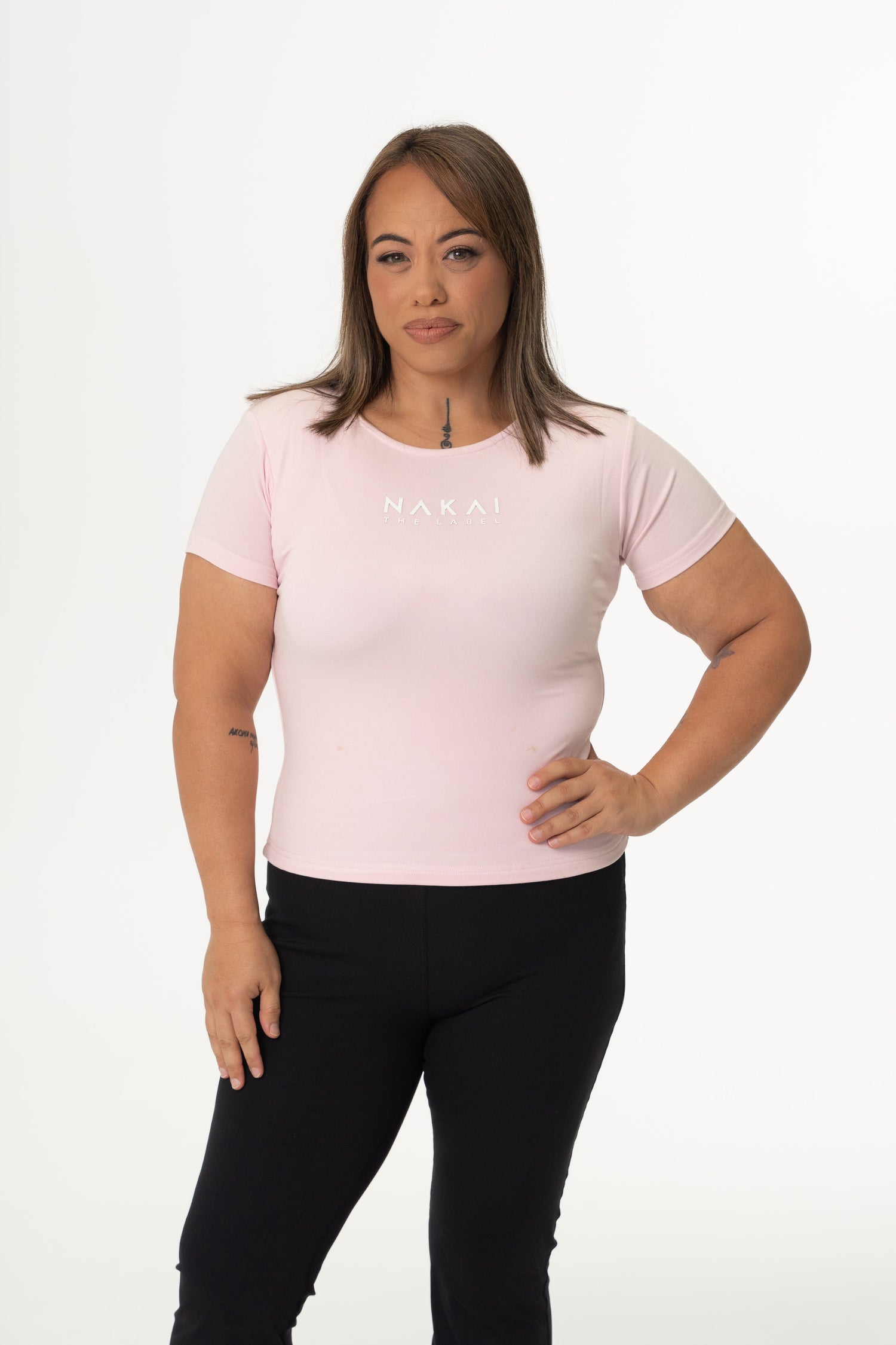 NTL Luxe Short Sleeve Tee- Blush