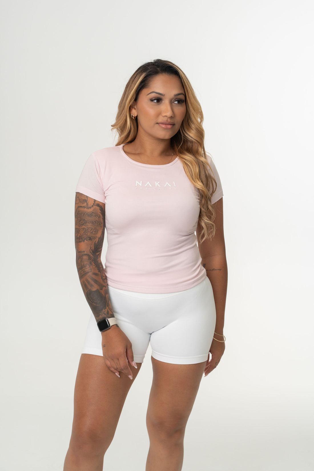 NTL Luxe Short Sleeve Tee- Blush